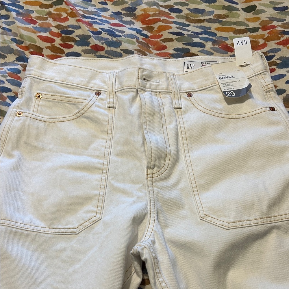 GAP Off-White Denim Pants